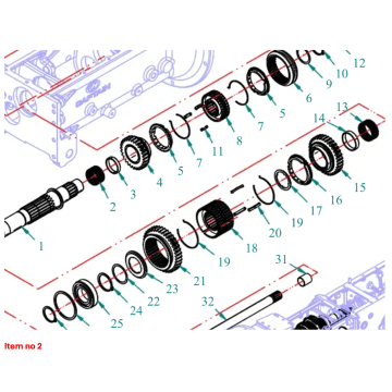 Cuscinetto aghi 42x47x27mm Captain 200DI, 250DI, 260, 273, 280, 280DX,