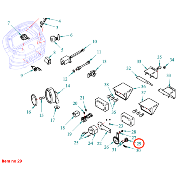 Interruttore luce freno Captain 273, Startrac 273,